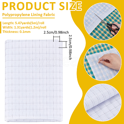 Polypropylene Lining Fabric DIY-WH0622-600A-1