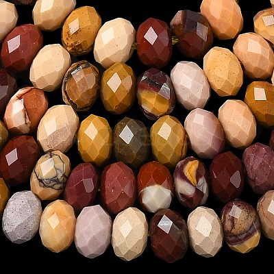 Natural Mookaite Bead Strands G-D344-A32-1