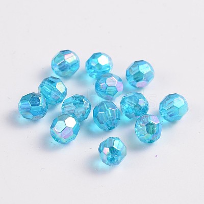 Eco-Friendly Transparent Acrylic Beads PL642-26-1