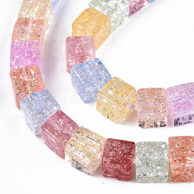 Crackle Glass Beads GLAA-S192-005A-1