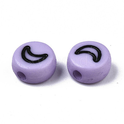 Opaque Acrylic Beads X-MACR-N008-33E-1