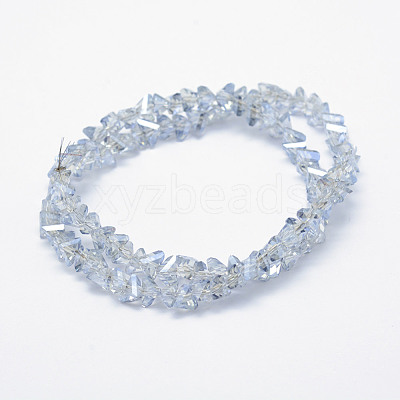 Electroplate Glass Beads Strands EGLA-J143-B-PL01-1