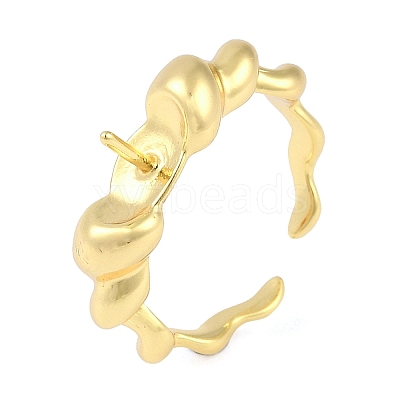 Brass Cuff Finger Ring Settings LS-KK-L219-15C-G-1
