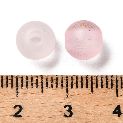 Frosted Transparent Acrylic Beads OACR-F013-13B-1