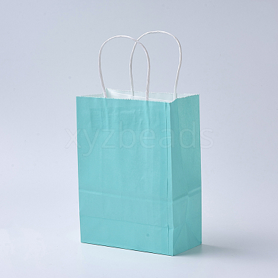 Pure Color Kraft Paper Bags AJEW-G020-D-14-1