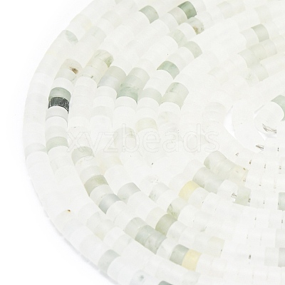 Natural Tianshan Cui Quartzite Beads Strands G-P575-B15-4x2mm-1