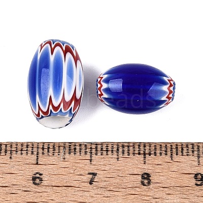 Handmade Millefiori Glass Barrel Beads LS-LA-N002-05A-1