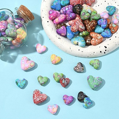 2Bags Opaque Acrylic Beads MACR-YW0004-32A-1