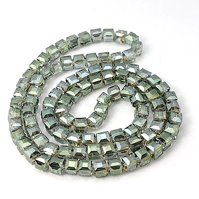 Electorplated Glass Beads EGLA-E006-1M-1
