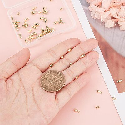 SUPERFINDING 60pcs 3 Style Brass Charms KK-FH0003-27-1