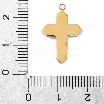 304 Stainless Steel Rhinestone Pendants STAS-P430-01A-G01-1