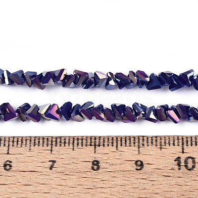 Electroplate Opaque Glass Beads Strands GLAA-N022-4mm-20-1