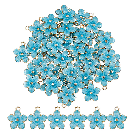 50Pcs Alloy Enamel Pendants ENAM-DC0002-36A-1