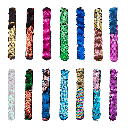 Mermaid Slap Bracelets BJEW-TA0003-01-1