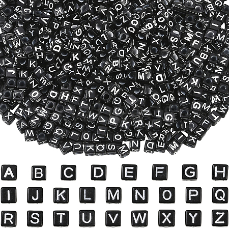1000Pcs Opaque Acrylic Beads MACR-SC0002-43A-1