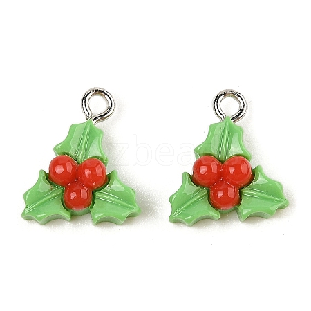 Christmas Theme Opaque Resin Pendants RESI-S08-02N-1