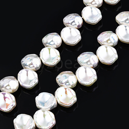 ABS Plastic Imitation Pearl Beads Strands KY-N015-12-A04-1