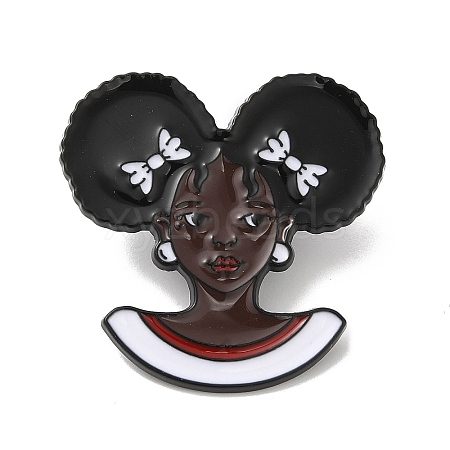 Human Girl Enamel Pins JEWB-H020-05EB-01-1