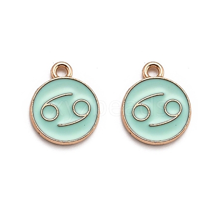 Alloy Enamel Pendants ENAM-S124-01B-15D-1