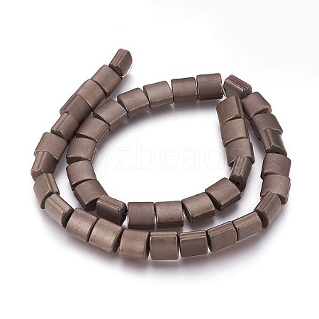 Electroplated Non-magnetic Synthetic Hematite Beads Strands G-P392-U03-1