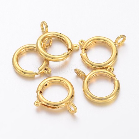 Brass Spring Ring Clasps KK-H419-G-1