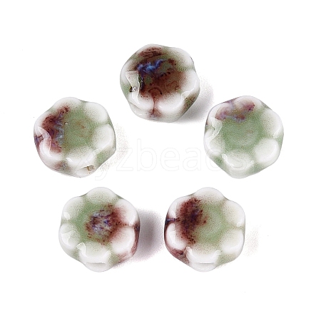 Vintage Handmade Porcelain Beads PORC-N013-25-14-1