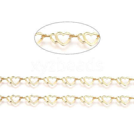 3.28 Feet Brass Handmade Link Chains X-CHC-G006-06G-1