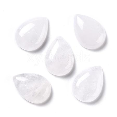 Natural Quartz Crystal Cabochons G-E491-B-22-1