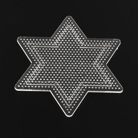 Star Pegboards for 3x2.5mm Mini Fuse Beads X-DIY-Q009-07-1