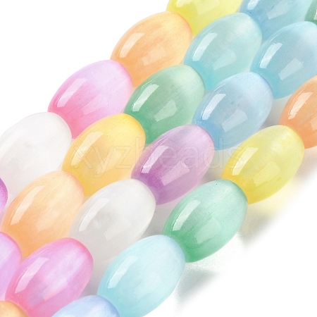 Macaron Color Natural Selenite Beads Strands X1-G-B102-A01-02-1