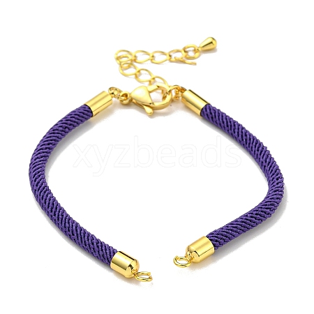 Nylon Cords Bracelet Makings Fit for Connector Charms AJEW-P116-02G-14-1