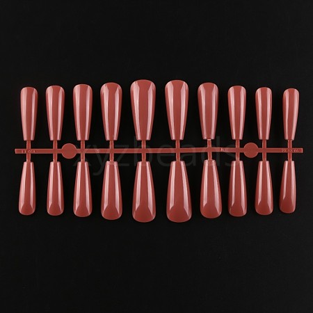 Solid Color Plastic Seamless Toe False Nail MRMJ-R106-TBL035-1