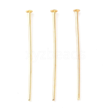 Brass Flat Head Pins KK-N254-47C-G-1