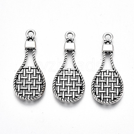 Tibetan Style Alloy Pendants TIBE-S323-081AS-RS-1