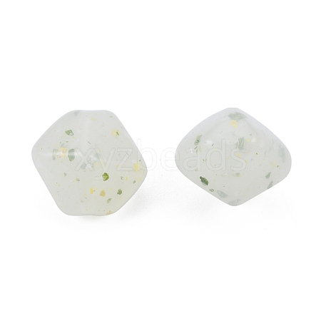 Marbled Stone Style Opaque Acrylic Beads OACR-G009-02C-1