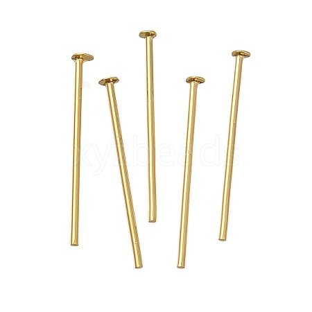 Brass Flat Head Pins KK-H502-01B-G-1