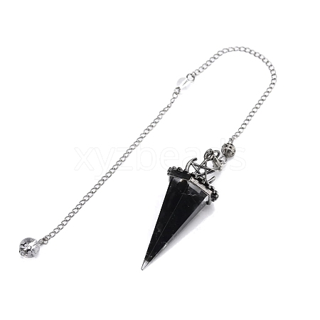 Natural Obsidian Pointed Dowsing Pendulums PW-WGD4C0F-04-1