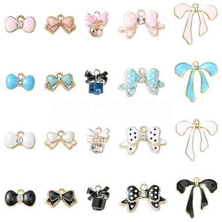 20Pcs 20 Styles Alloy Enamel Pendants ENAM-YW0003-92-1