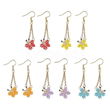 Butterfly Dangle Earrings for Women EJEW-MZ00104-1