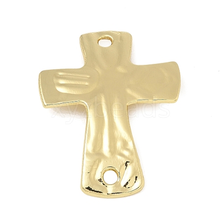 Alloy Textured Religion Cross Links Connector Charms FIND-Z127-01G-04-1