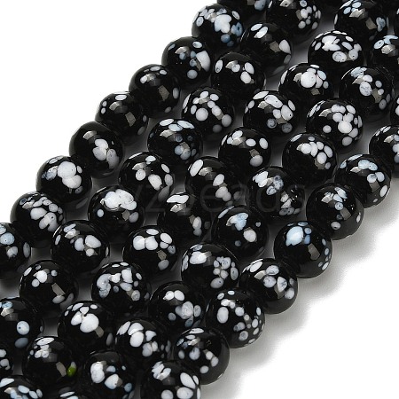 Handmade Lampwork Beads Strands LAMP-H071-01B-06-1