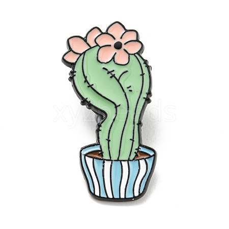 Cactus & Flower Enamel Pins JEWB-P021-B04-1