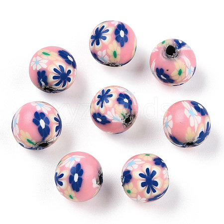 Handmade Polymer Clay Beads CLAY-T020-39B-1