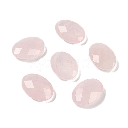 Natural Rose Quartz Cabochons G-O175-15A-01-1