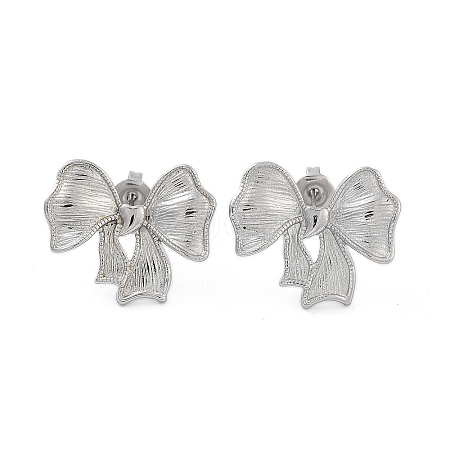 Non-Tarnish 304 Stainless Steel Stud Earrings EJEW-P258-42P-1