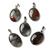 Natural African Bloodstone Pendants G-Z055-03P-01-1