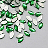 Transparent Faceted Horse Eye Acrylic Hotfix Rhinestone Flat Back Cabochons for Garment Design GACR-Q003-5x10mm-09-1