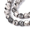 Dyed Natural White Jade Beads Strands G-T139-6mm-60-25-3