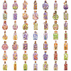 50Pcs Cute Flower Glass Bottle  Cartoon Paper Stickers PW-WGBC688-01-5