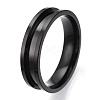 201 Stainless Steel Grooved Finger Ring Settings RJEW-TAC0017-6mm-05B-2